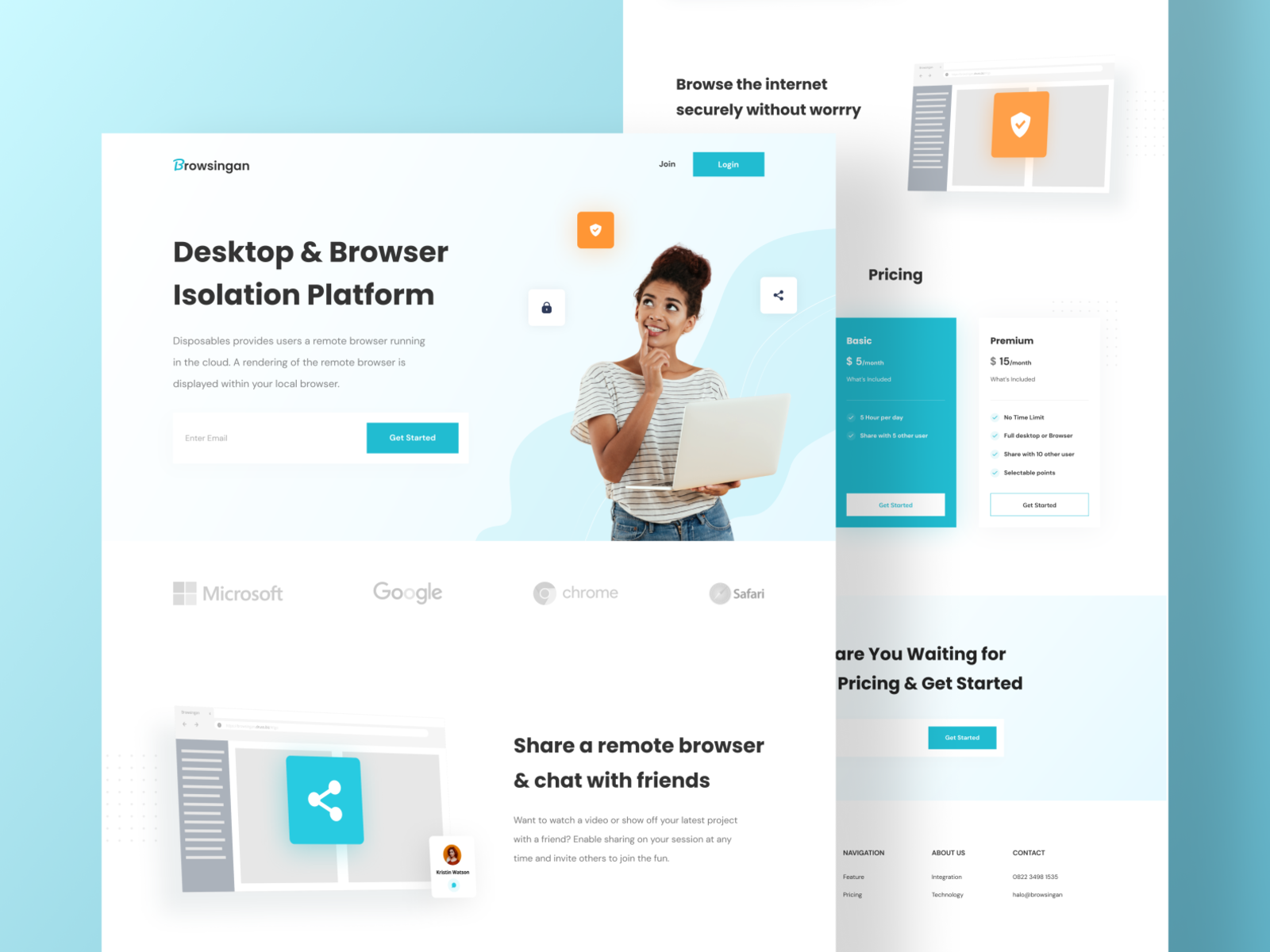 Browsingan - Landing Page