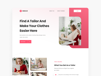 Nisik - Fashion Landing Page (Light Mode)