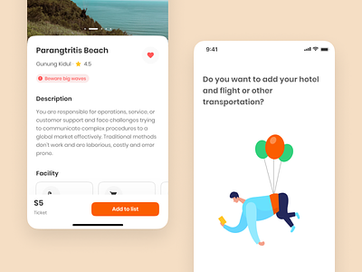 Moove - Place and Onboarding Page (Light Mode) adventure app clean design destination flat illustration holiday illustration ios itinerary light mode minimal mobile app onboarding plan trip planner ui ui kit ux vacation