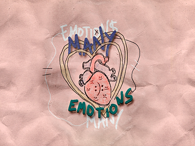 many emotions. art branding concept cover art cover artwork design