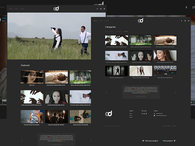 Chrisduco Films - Filmmaker adobe xd dark theme dark ui filmmaker portfolio website design wordpress development