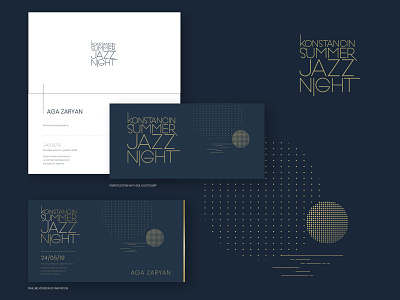 Project of invitation for jazz concert design graphic design invitation card invitation design logo logotype vector