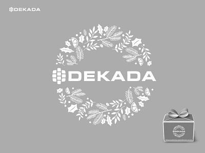 CHRISTMAS DEKADA brand identity branding card design logo logo design