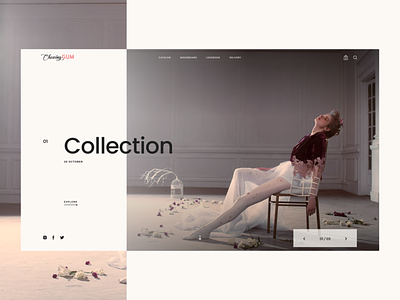 ChewingGUM - Main page chewing chewing gum clean collection dark design desktop flat graphic gum main minimalism mobile page photo site ui ux web white