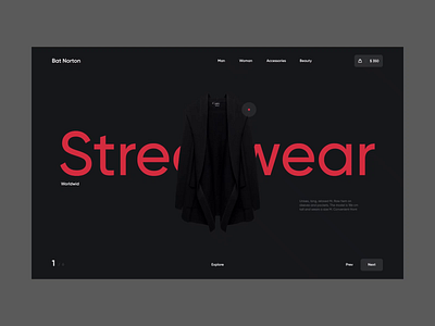 Bat Norton - Streetwear 001 animation bat behance black branding clean clothes clothing dark design dribbble graphic logo motion shop store typography ui ux web