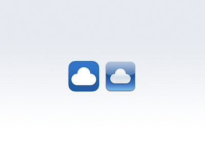 Cloudie App Icon on iOS7 app app development app icon flat flat design icon design ios7
