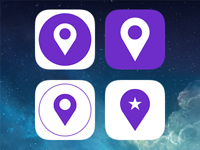Tapplaces App Icons app app icon icon design ios 7