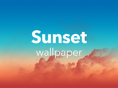 Sunset Desktop Wallpaper