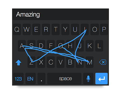 iOS 8 Keyboard with Swype