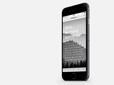 2020apps Responsive Website iPhone 6 flat iphone 6 minimal startup ui ui design web design website