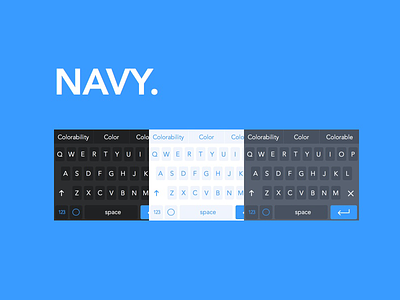 NAVY Keyboards available NOW! development ios 8 key keyboard keyboard ios 8 shift ux design