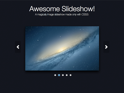 CSS3 Slideshow css3 image gallery minimalism simple slideshow