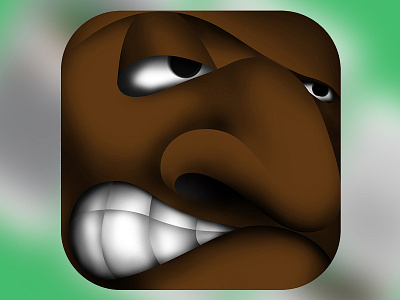 App Icon 2d character drawing face game illustration minimal