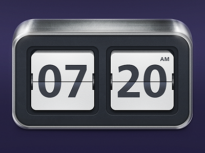 Flip Clock alarme clock flip gui ios number time