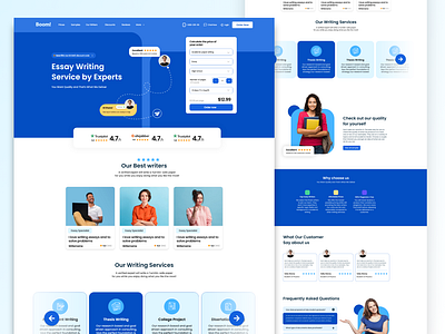 Boom! Essay Writing | UI Design