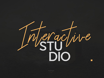 Interactive Studio animation branding design flat ios minimal typography ui web website