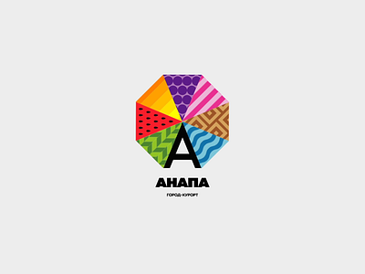 Anapa resort agency anapa animation brand branding design illustration logo logo animation logo design motion resort ruport rutorika territory tourism triangles ui umbrella vector