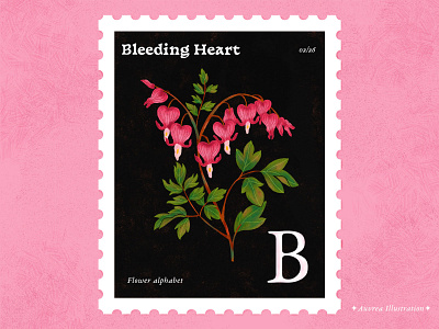 Flower Alphabet 02/26 abc alphabet art artist botanical chrysantemum flower illustration illustrator post