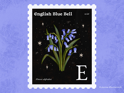 Flower alphabet 05/26 - English Blue Bell