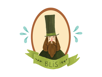 Mr Bliss portrait art avatar book illustration children art children book illustration children illustration draw hat illustration man name tag people portrait tolkien top hat