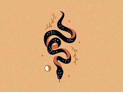 custom snake illustration