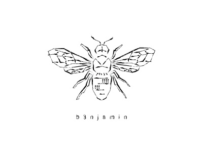 Bee bee branding insect line line art logo minimal photography