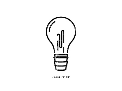 Caffeinated Life branding coffee icon light bulb minimal