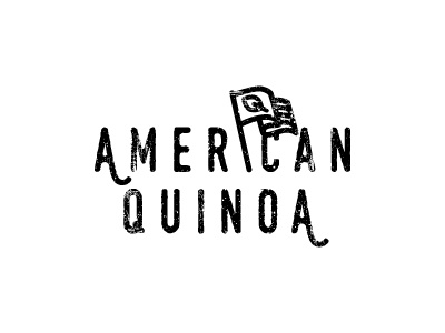 Idaho Grown branding flag logo minimal quinoa