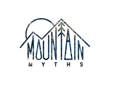 Mountain Myths branding logo minimal