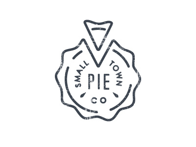 Small Town Pie Company branding logo minimal