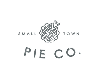 Small Town Pie Company branding logo minimal