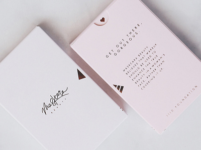 Maskcara Beauty branding logo minimal package design