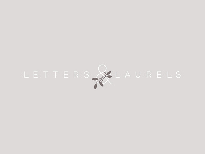 Letters & Laurels branding design diy floral logo marketing minimal small business
