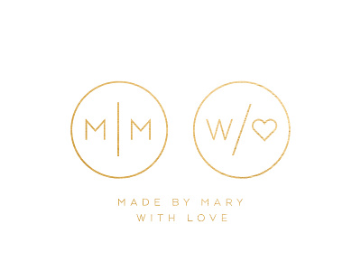 Made By Mary blogger branding design diy icon logo marketing minimal small business