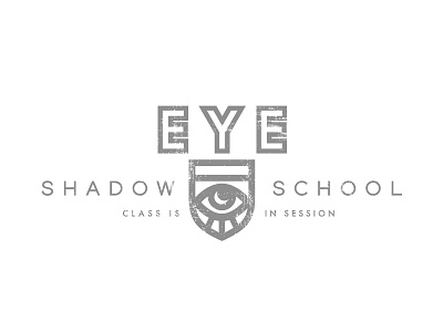 Eye Shadow School blogger branding design icon logo marketing minimal small business