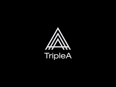 TripleA branding design flat logo vector