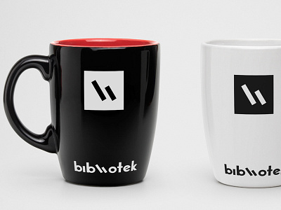 Bibliotek (Library) branding design flat logo modern typography