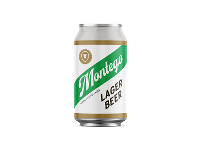 Montego Jamaican Lager aslan beer branding brewery can label craft beer jamaican pnw retro