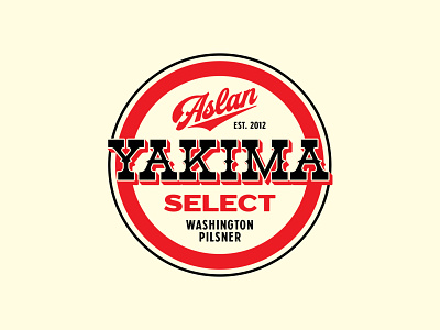 Yakima Select beer branding craftbeer font design retro typeography vintage washington yakima