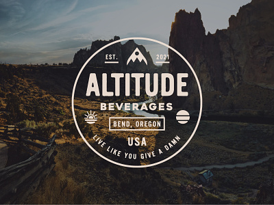 Altitude Badge badge bend climbing coffee logo oregon outdoor