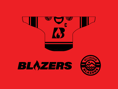 Bellingham Blazers Rebrand bellingham hockey logo sports