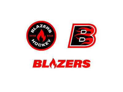 Blazers bellingham hockey hockey logo pnw sports washington