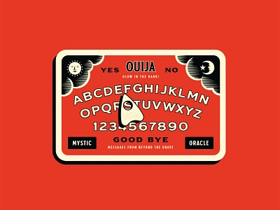 Mystic Oracle 1920s brand design branding design ouija vintage