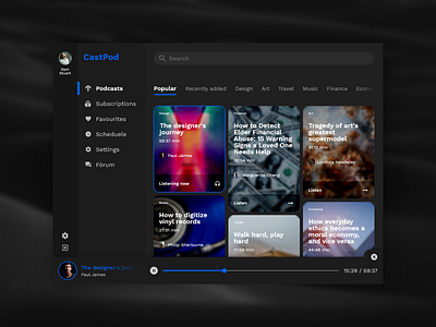 Podcast Page Design design uidesign uxdesign