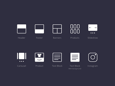 Components Icon banners component components design icon icons instagram line products react set web
