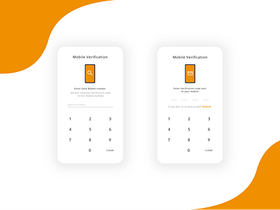 Mobile Verification 2d mac mobile otp pune sketch ui ui designs ux verification
