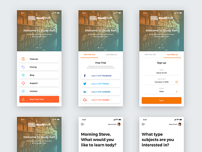 Study Raft app developer app development creative creative design design mobile app design mobile apps ui ux vivekappdesign