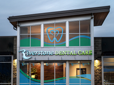 Riverstone Dental banner design coreldraw creative creative design dental dentist design designer graphics illustration photoshop vivekwebsitedesign