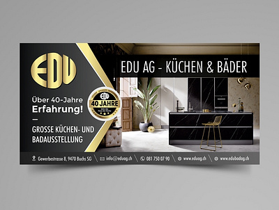 EDU AG Haus der K che banner design brochure design coreldraw creative creative design design designer flyer design graphic design graphics illustration leaflet design photoshop poster design signage typography vivekgraphicdesign