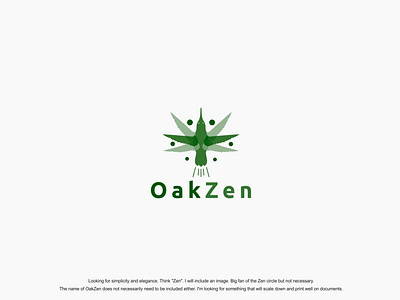 OakZen branding coreldraw creative creative design design designer digital signature icon illustration illustrator logo logo design photoshop vector viveklogodesign